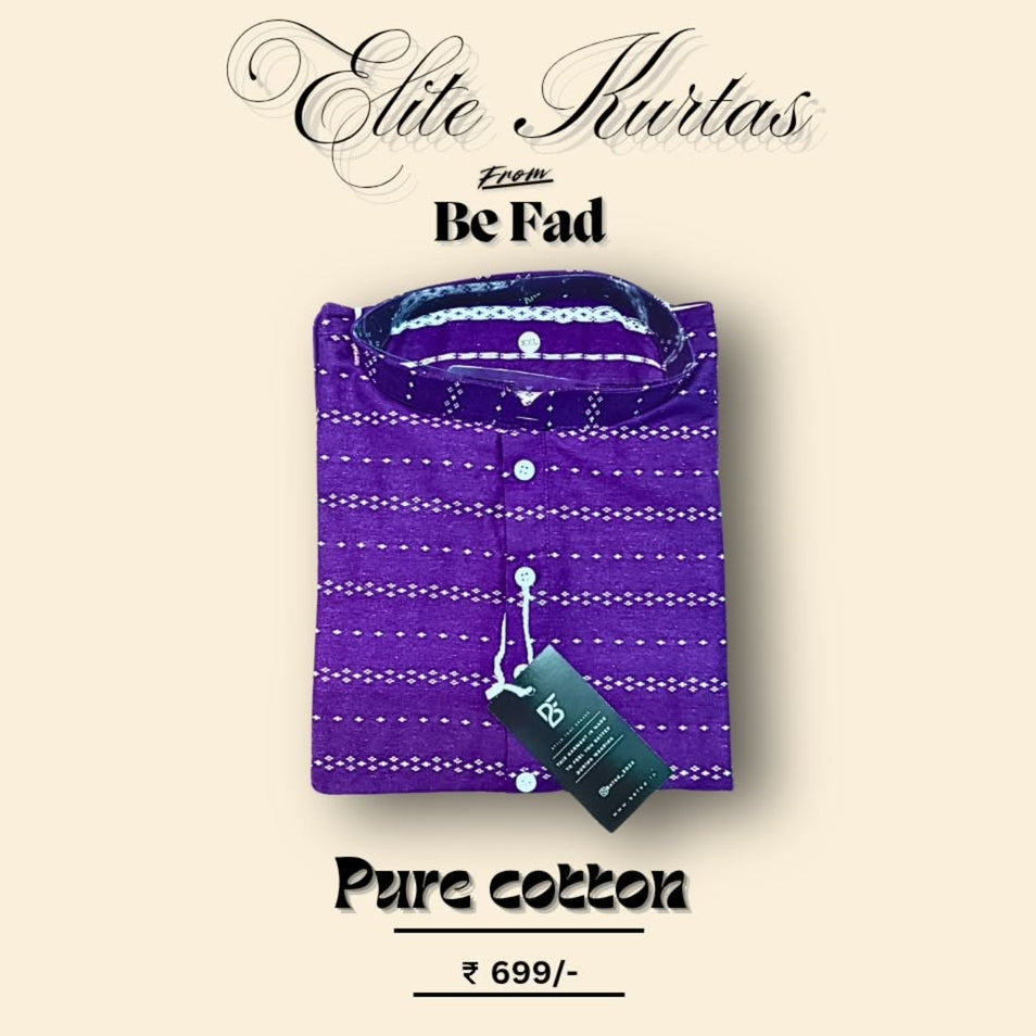 Elite purple Men's Kurta