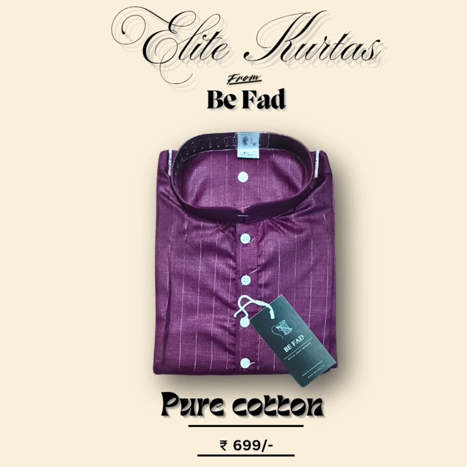 Elite Maroon Men's Kurta
