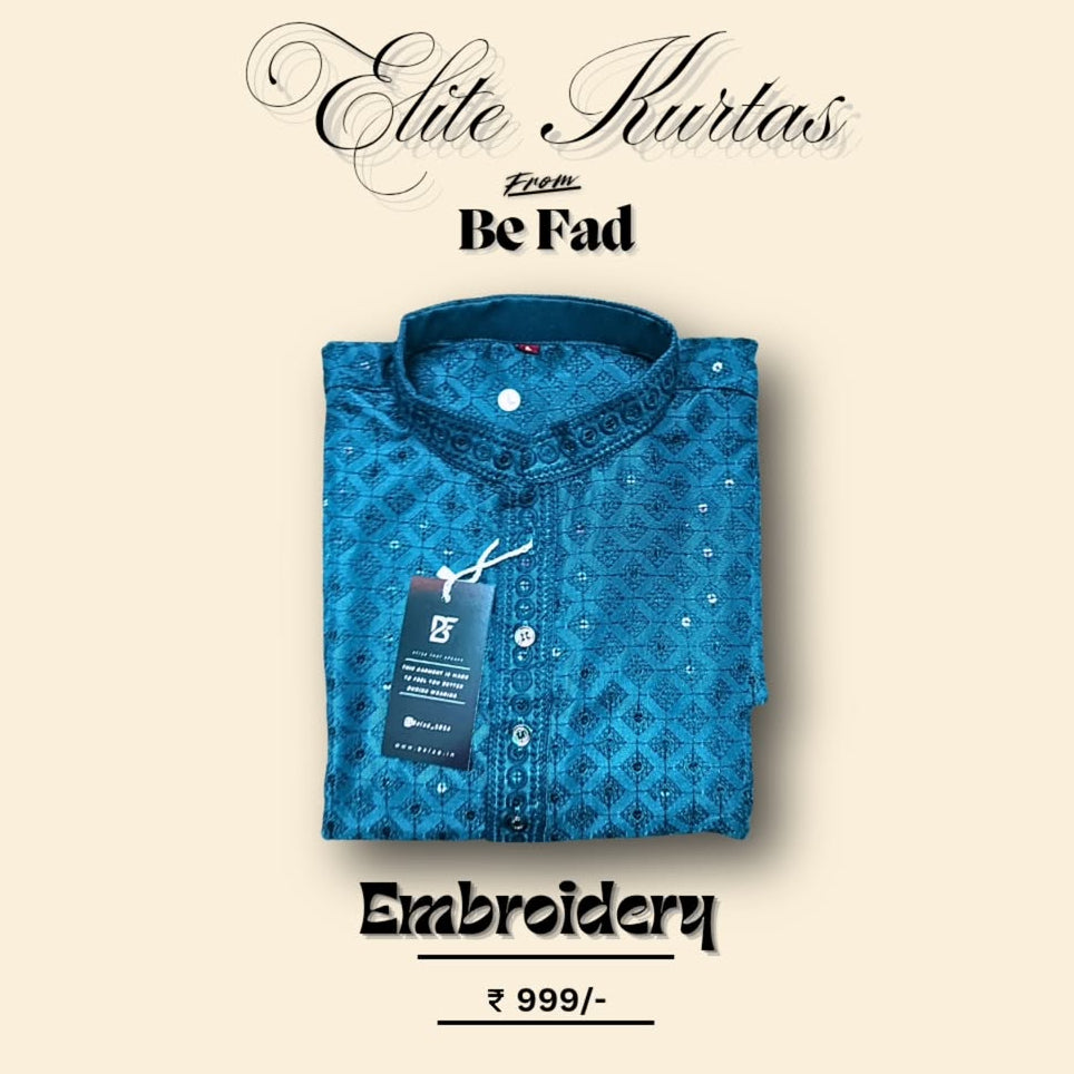 Elite Embroidery Design Men's Kurta