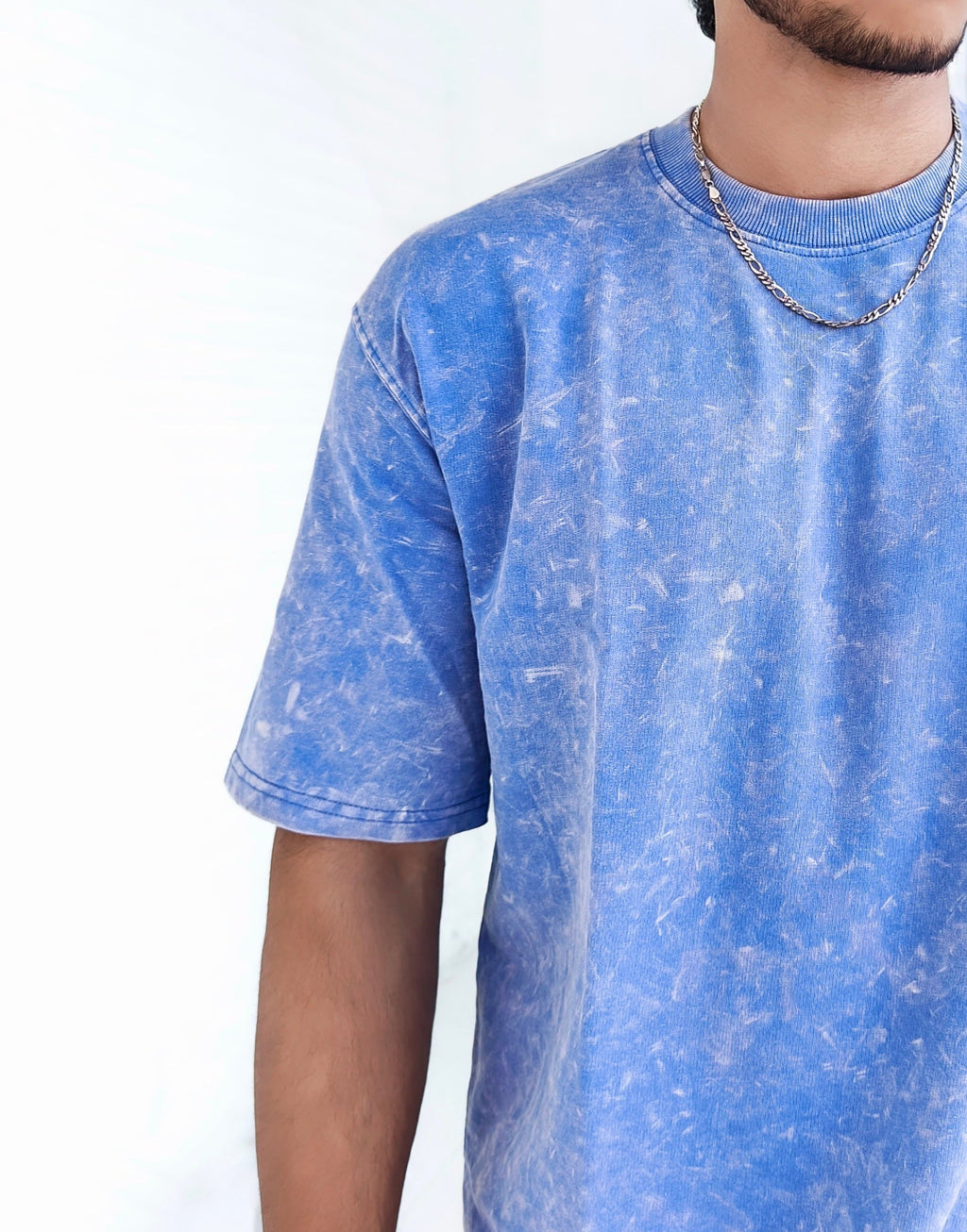 Blue Clouds - Acid Wash Tee