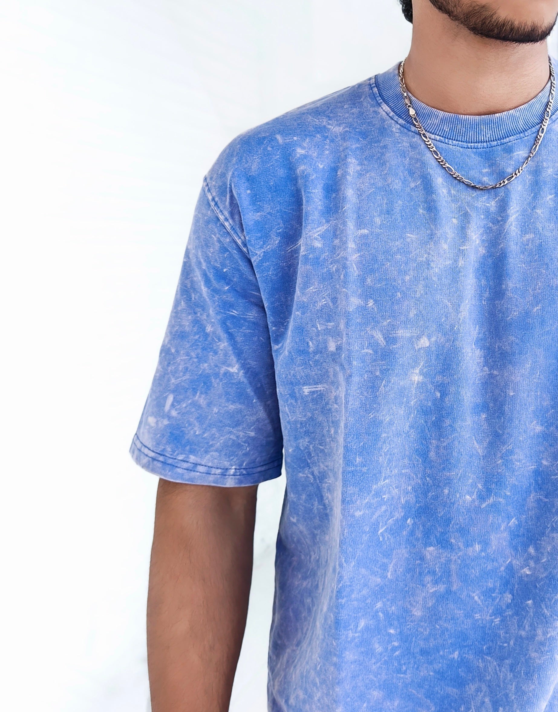 Blue Clouds - Acid Wash Tee