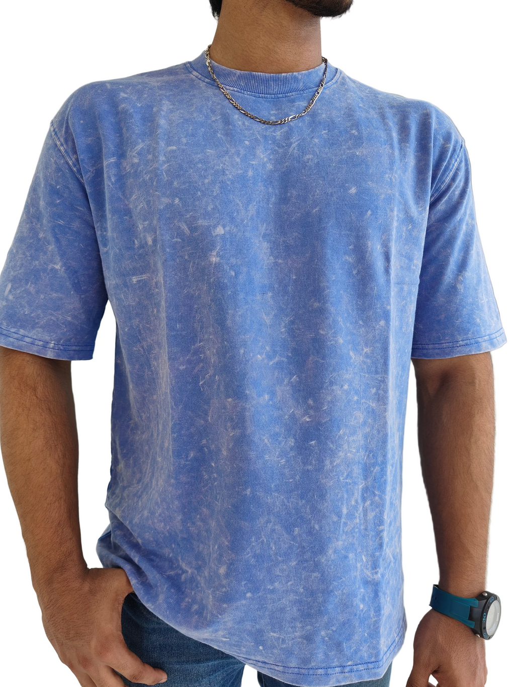 Blue Clouds - Acid Wash Tee
