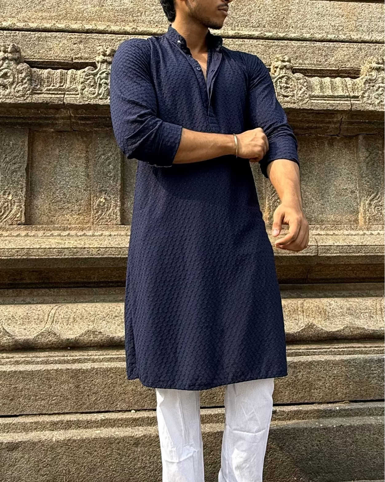 Elite Blue Men's Kurta