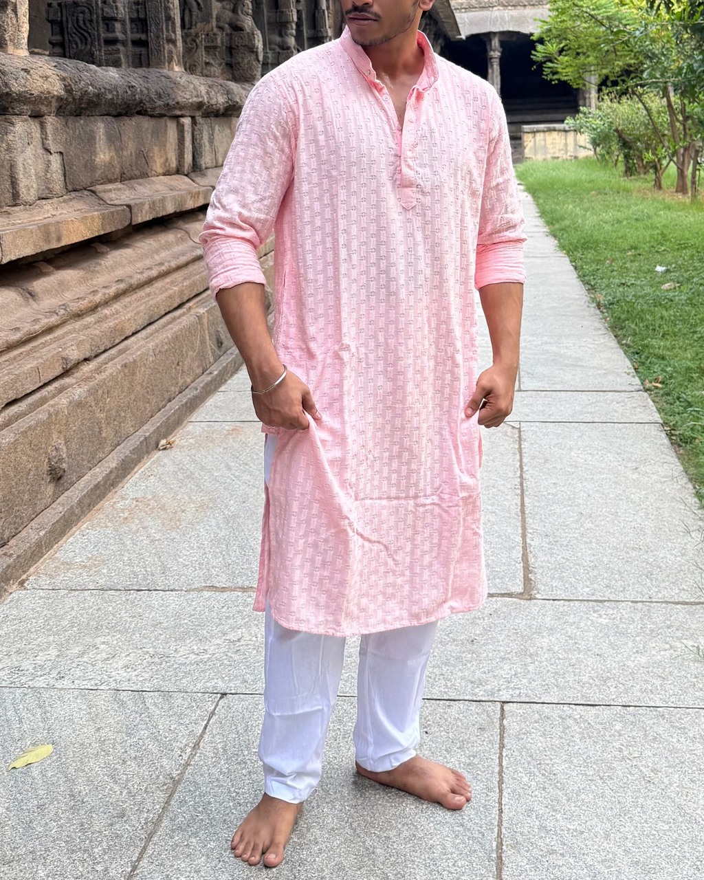 Elite Pink Men's Kurta